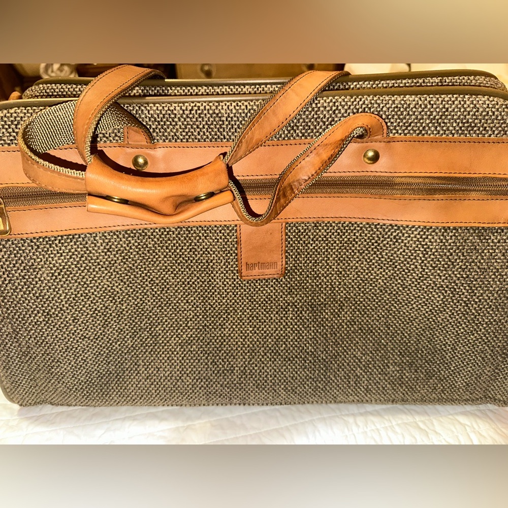 Vintage Hartmann Tweed Luggage Carry On Weekender